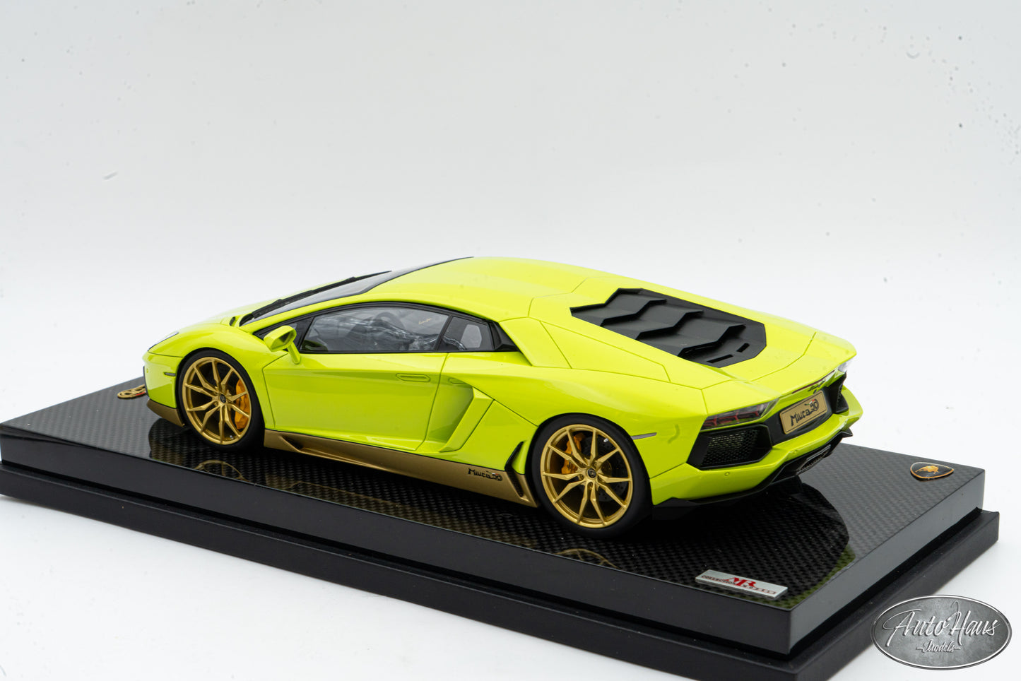 1/18 MR Collection Lamborghini Aventador LP700-4 Miura Homage Verde Scandal Green LAMBO06MMHB