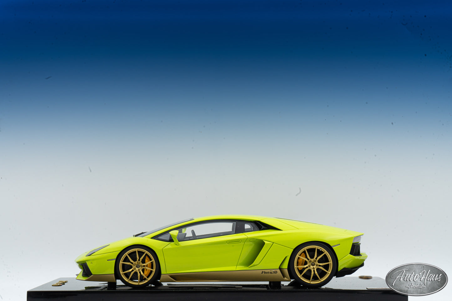 1/18 MR Collection Lamborghini Aventador LP700-4 Miura Homage Verde Scandal Green LAMBO06MMHB