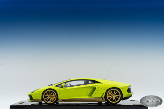 1/18 MR Collection Lamborghini Aventador LP700-4 Miura Homage Verde Scandal Green LAMBO06MMHB