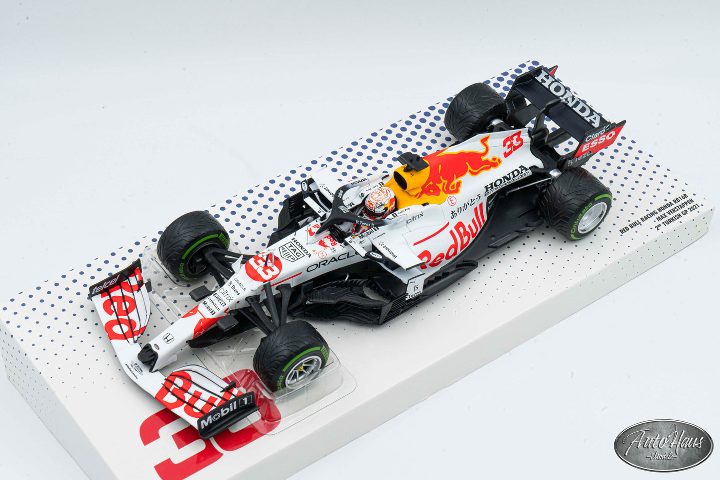 1/18 Minichamps Red Bull RB16B Max Verstappen 2nd Turkish GP 2021