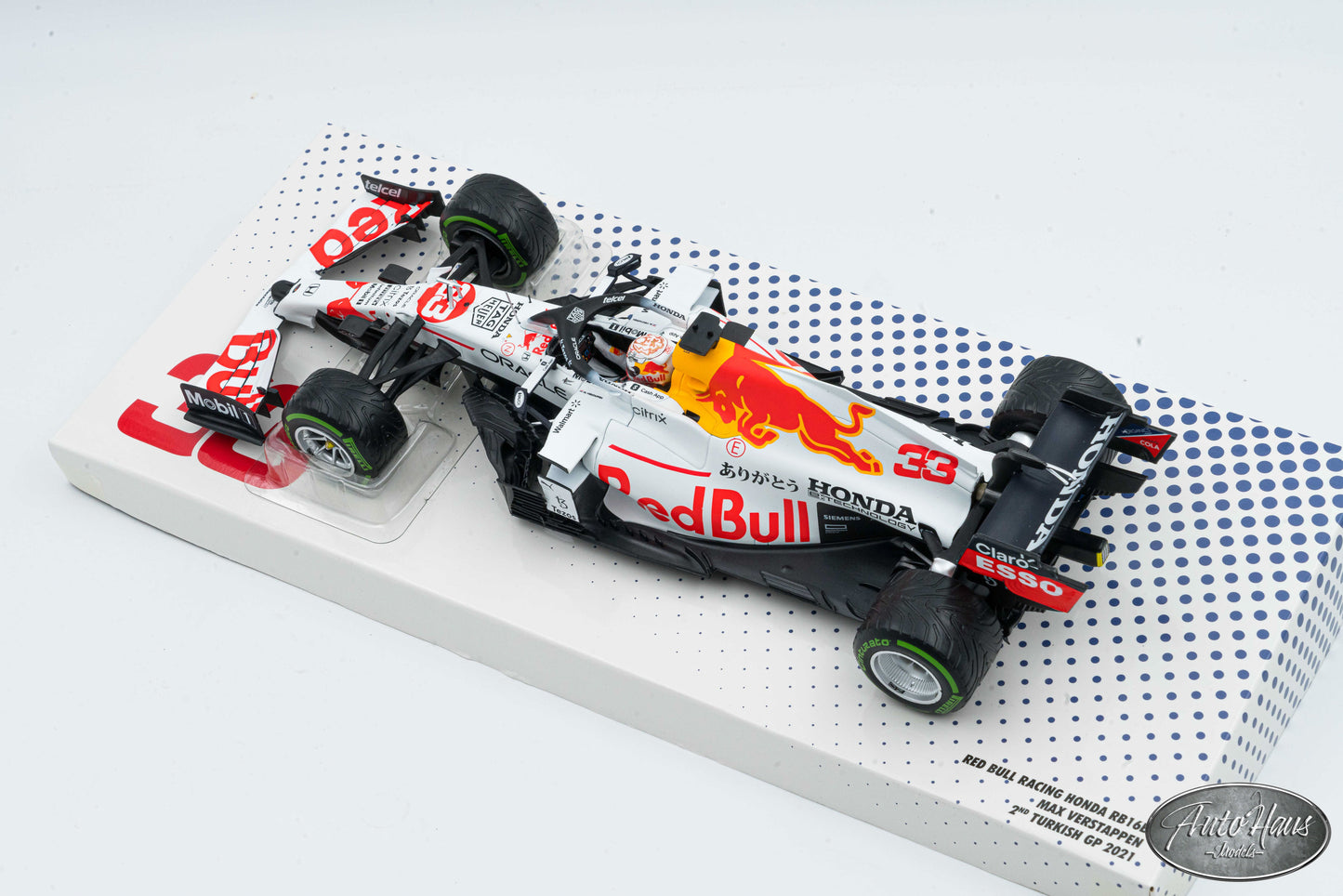 1/18 Minichamps Red Bull RB16B Max Verstappen 2nd Turkish GP 2021