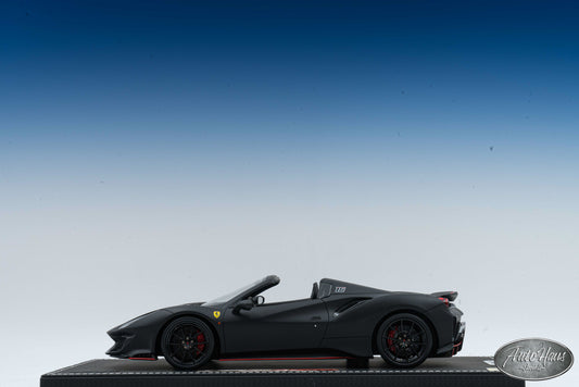 1/18 BBR Ferrari 488 Pista Spider Matt Black Chales Leclerc